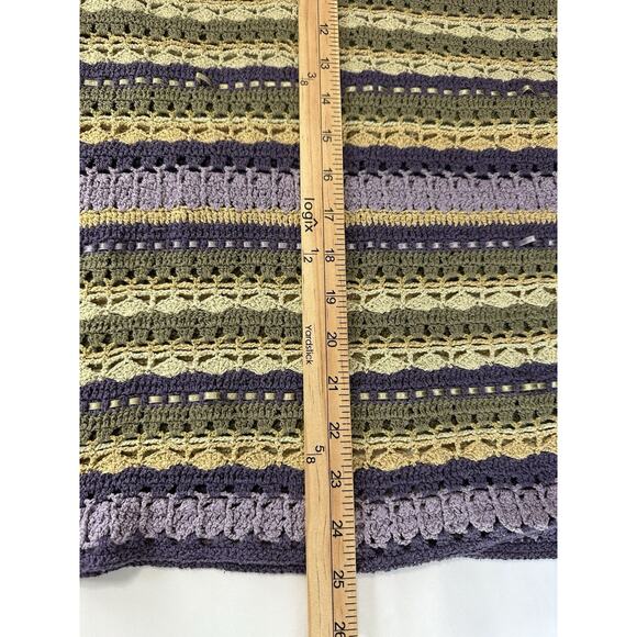 Robert Scott Women’s Sz M Hand Knitted Sweater Lavender Silk Linen Cotton Blend - Picture 13 of 13